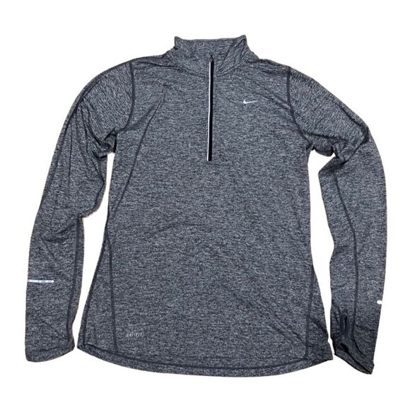 Nike run dri-fit long sleeve shirt grey size medium - Picture 3 of 15